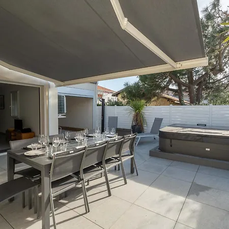 Maison Moderne 155m² - 10 Pers - 500m - Jacuzzi Optionnel - Fr-1-319-586 度假居 比斯卡罗斯