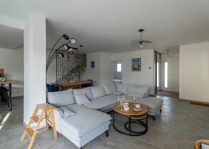 Maison Moderne 155m² - 10 Pers - 500m - Jacuzzi Optionnel - Fr-1-319-586 *